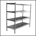 Heavy Duty S/S All Welded Correctional & Security Shelving