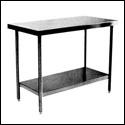Heavy Duty S/S Top Tables With Undershelves
