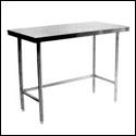 Heavy Duty S/S Top Tables With Open Base